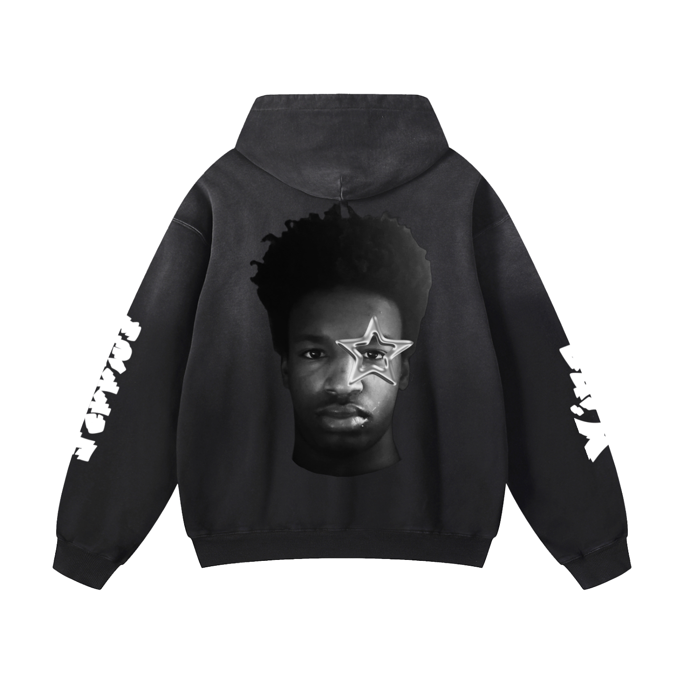Jerrius wing premium fade hoodie