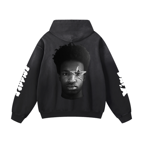Jerrius wing premium fade hoodie